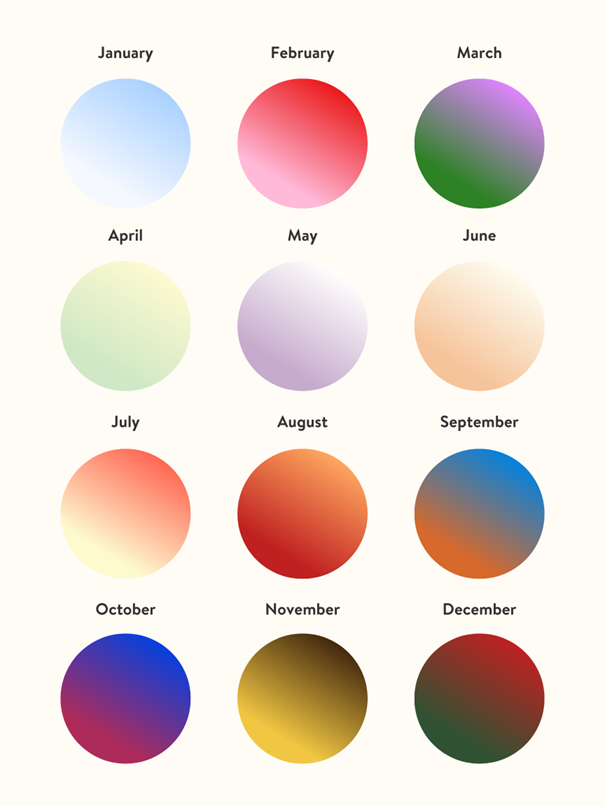 Colours of the Month