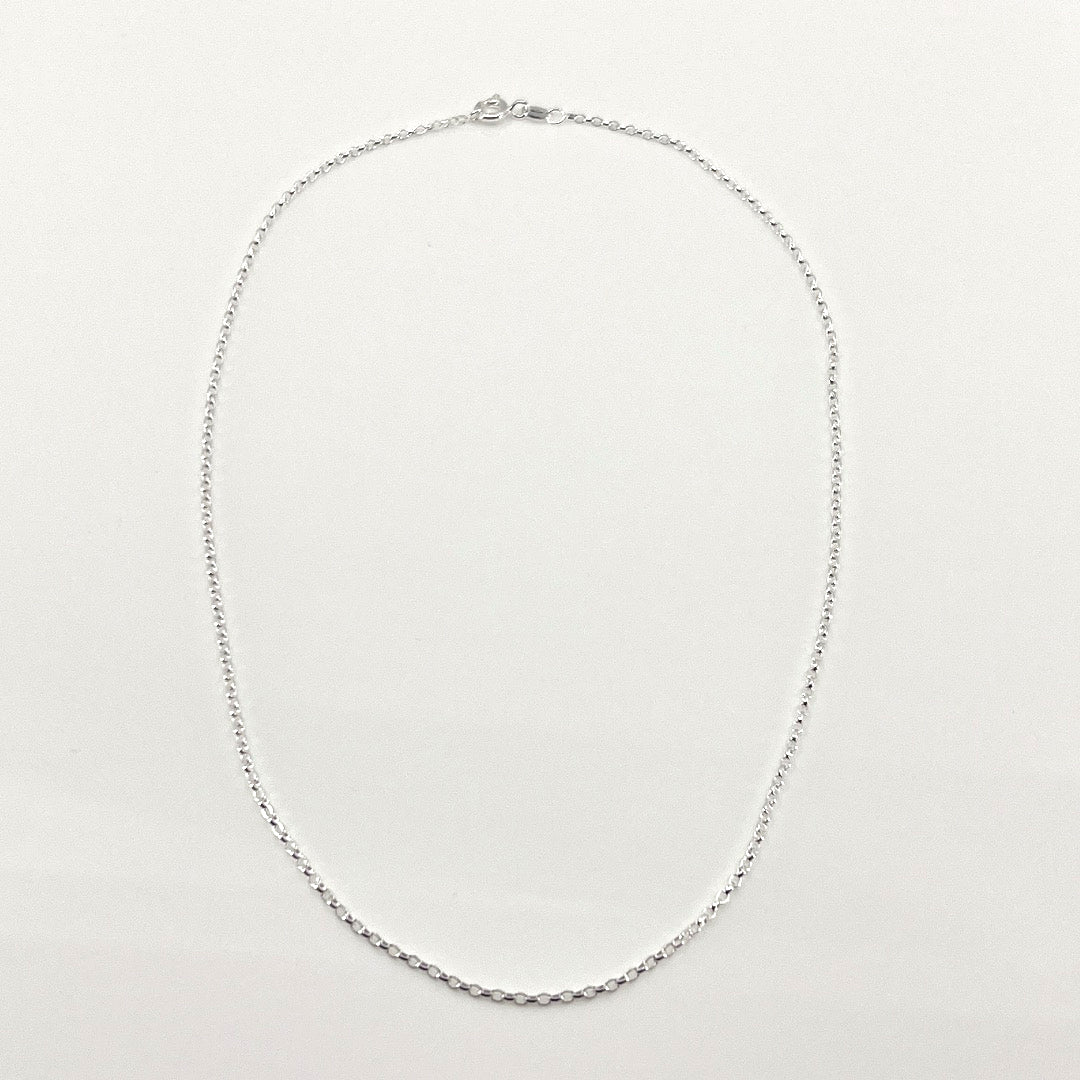 Aqlaperlis Jewellery: Belcher Sterling Silver Chain Necklace