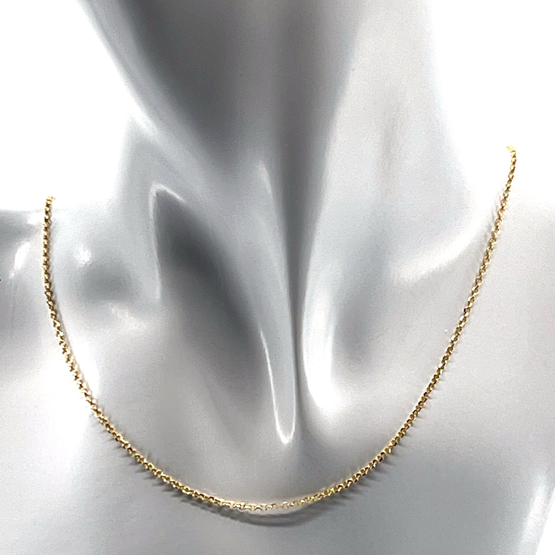 Aqlaperlis Jewellery: Belcher Gold Vermeil Chain Necklace