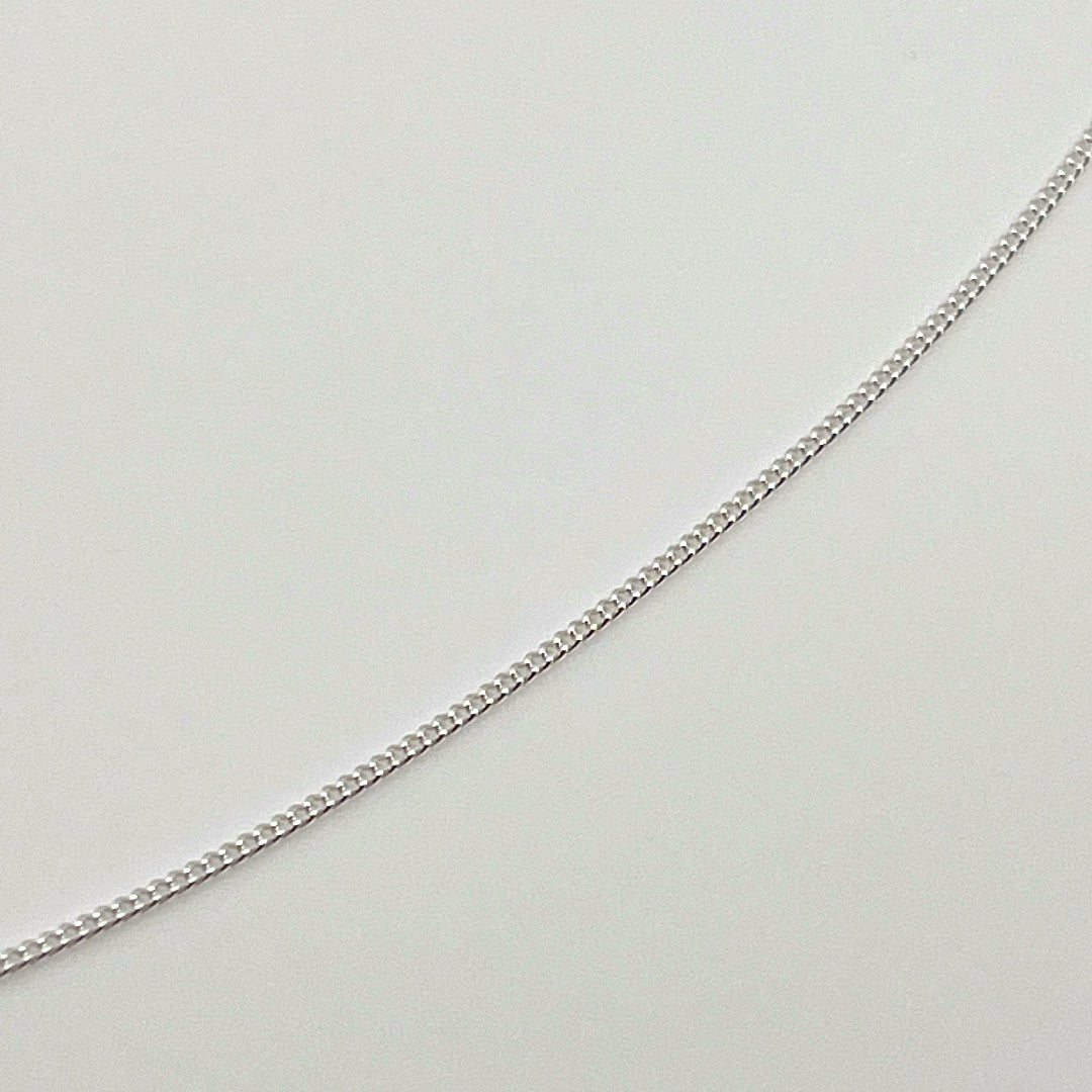 Aqlaperlis Jewellery: Curb Sterling Silver Chain Necklace