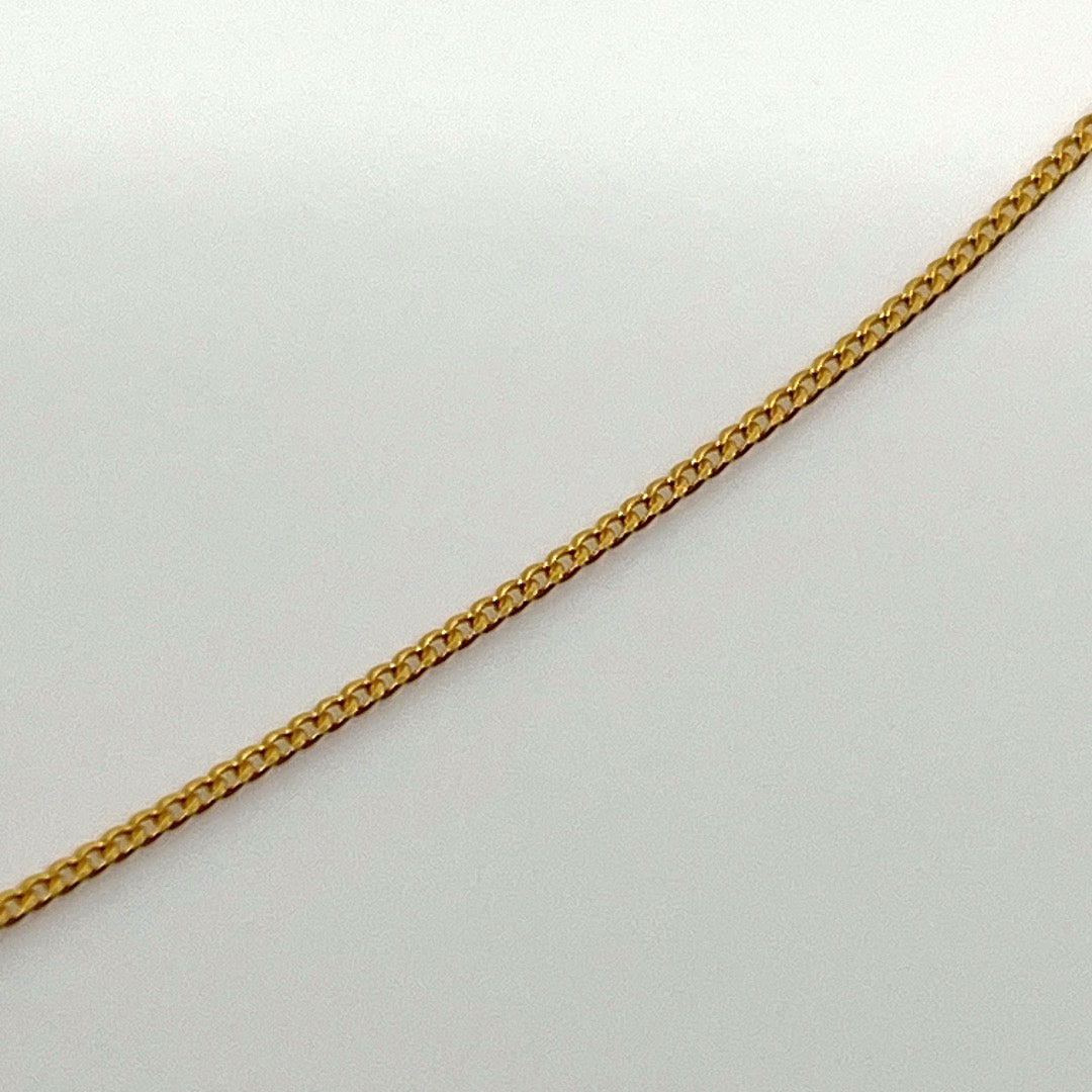 Aqlaperlis Jewellery: Curb Gold Vermeil Chain Necklace