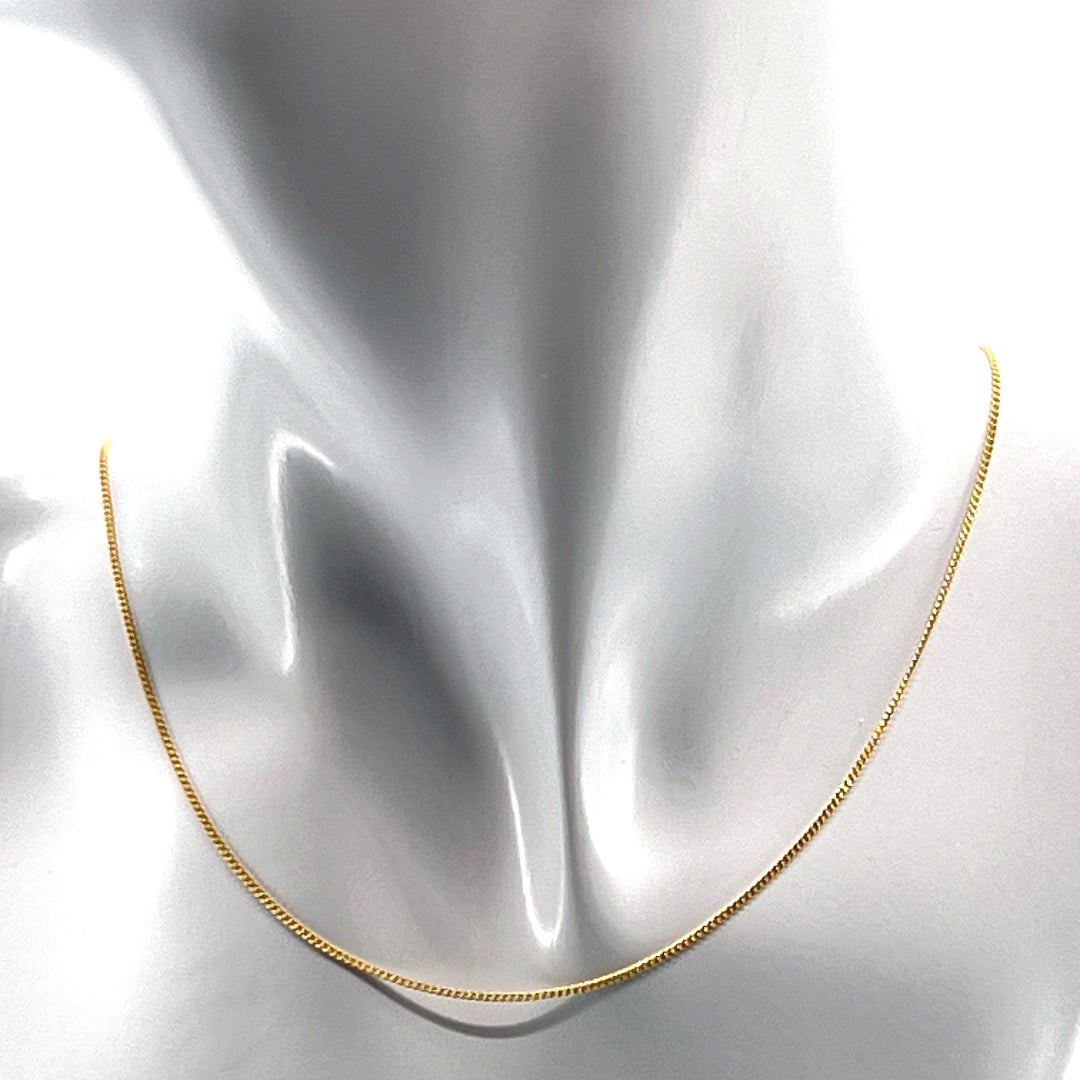 Aqlaperlis Jewellery: Curb Gold Vermeil Chain Necklace