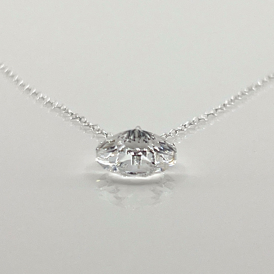 Aqlaperlis Jewellery: April Crystal Birthstone  Necklace Sterling Silver