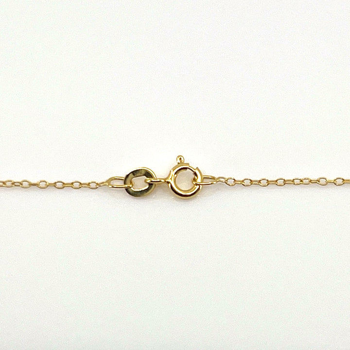 Aqlaperlis Jewellery: December  Blue Zircon Birthstone Crystal Necklace Gold Vermeil