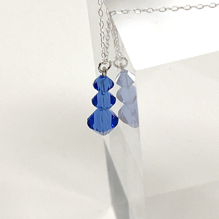 Aqlaperlis Jewellery: Sapphire Blue CrystalBeads Necklace