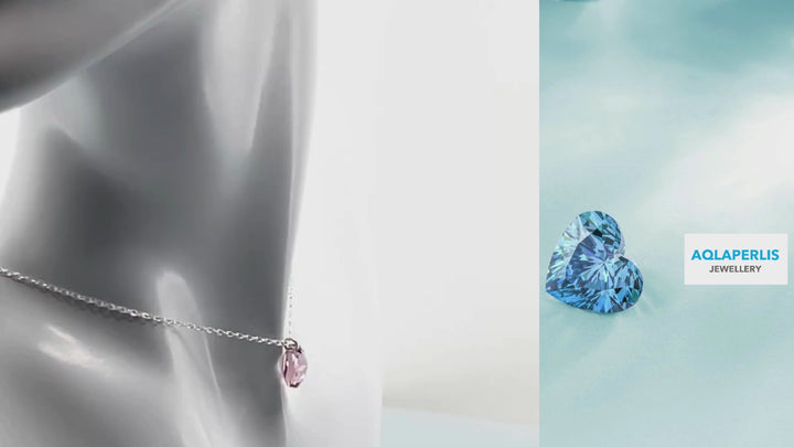 Aqlaperlis Jewellery: June Light Amethyst Birthstone Crystal Necklace Sterling Silver